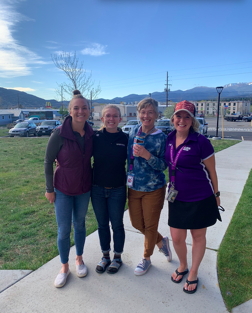 From left to right, Freshmen Academy Teachers, Sarah Evans, Abigail Cooksey, Britt Searles, and Lara Fischlein will be the four core teachers for next year’s debut of the Freshmen Academy. 
